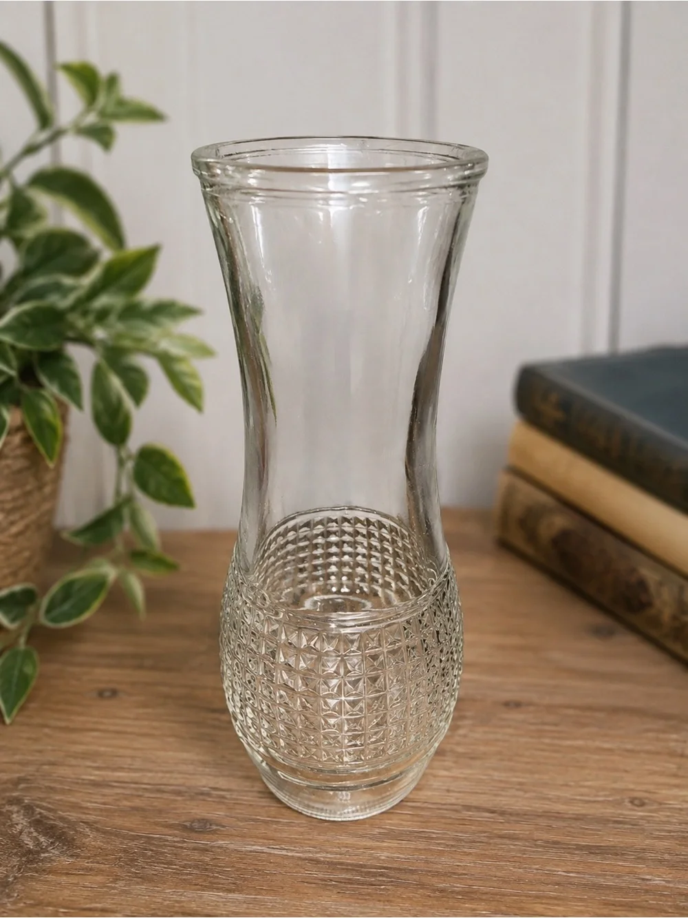 Vintage Good Seasons Glass Salad Dressing Cruet Bottle Carafe 7.5” Textured